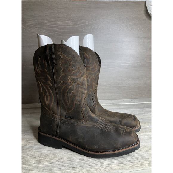 Wolverine Men Rancher Square-Toe Wellington Work Boots Leather 14 M W10702 main image 6
